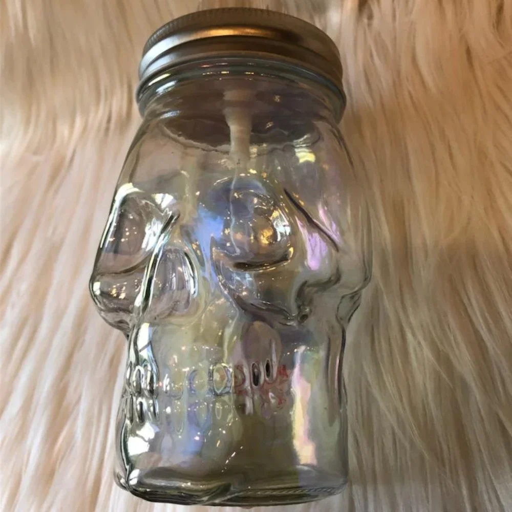 Amici Home Iridescent Skull Soap Dispenser